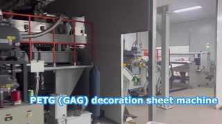 Dây chuyền sản xuất tấm trang trí PETG (GAG)