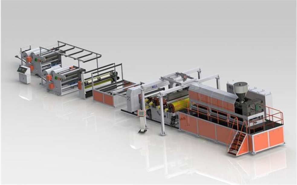 Blog công ty mới nhất về Làm thế nào để chọn một EVA hiệu quả / POE Mặt trời Encapsulation phim Extrusion Line?