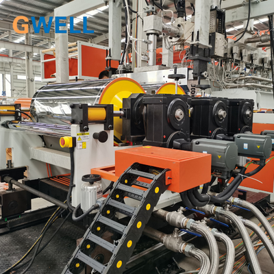 Mua 300-1200 kg/h Twin Screw Extruder PET Packaging Sheet Extrusion Line Khả năng tùy chỉnh Không có máy kết tinh online manufacture