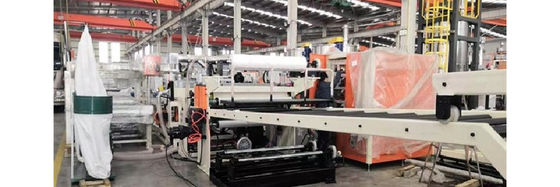 Mua Dây chuyền đùn tấm PC chiều rộng 600-1220mm, độ dày 0.125-3mm với thiết kế trục vít đơn cho vật liệu PC PMMA PET GPPS MS online manufacture