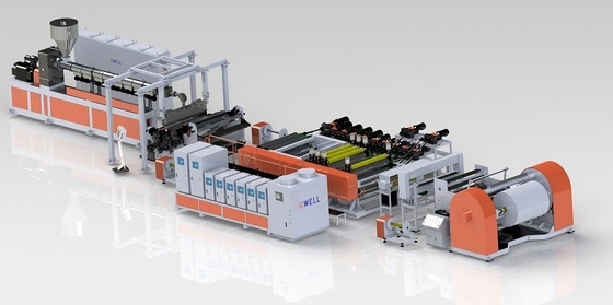 Mua Ba lớp đúc phim kéo dài Extrusion Line Stone giấy làm máy online manufacture