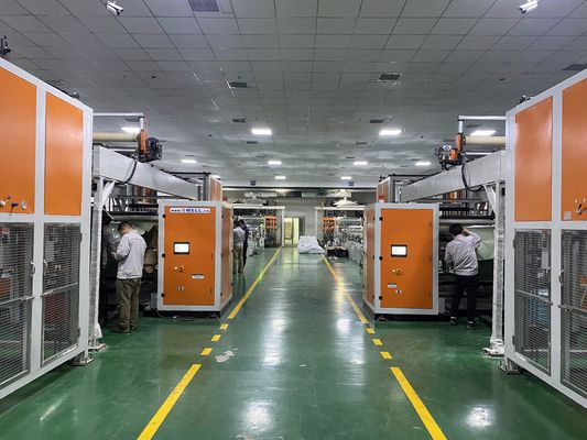 Mua Dây chuyền đùn tấm nhựa với Bàn hiệu chuẩn 4 nhóm và Công suất đùn 350kg/h cho Độ dày 0.5-1.5mm online manufacture