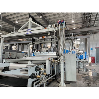 Mua Dây chuyền đùn màng encapsulant EVA POE EPE cho mô-đun năng lượng mặt trời, chiều rộng 2600mm, độ dày 0.3-1mm và tốc độ tuyến tính 18m/phút cho việc đóng gói mô-đun PV online manufacture