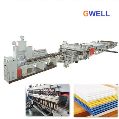 Mua Máy làm tấm rỗng PE Máy sản xuất tấm Polycarbonate PE Nhà máy ép đùn hồ sơ rỗng online manufacture