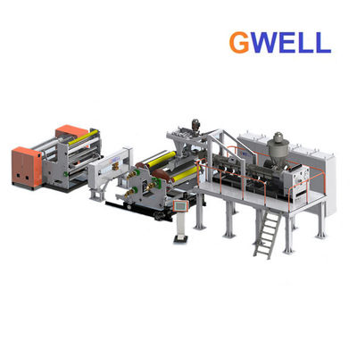 Mua Tấm năng lượng mặt trời PVDF Trở lại Máy đùn màng đúc polyvinylidene florua 140kg h online manufacture