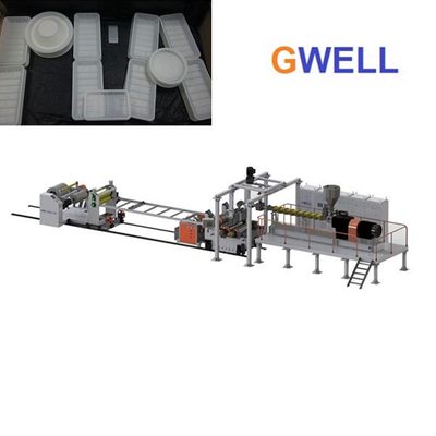 Mua Máy làm tấm PLA Dây chuyền ép đùn tấm ba lớp PLA Thermoforming có thể được tùy chỉnh online manufacture