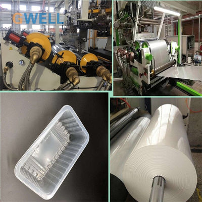 Mua Máy đùn tấm PP công suất thấp, dung lượng cao với chiều rộng 600-1220mm cho định hình nhiệt online manufacture