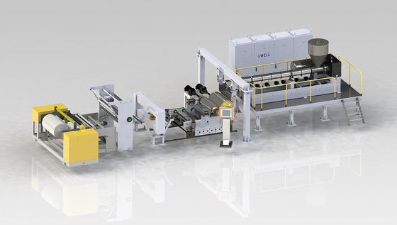 Nổ PVC Cling Film Plastic Wrap Extrusion Line Tùy chỉnh và linh hoạt